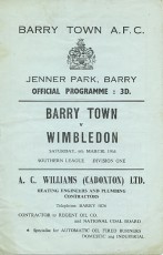 Barry Town v Wimbledon