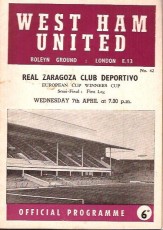 West Ham United v Real Zaragoza