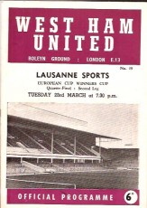 West Ham United v Lausanne