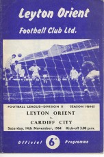 Leyton Orient v Cardiff City