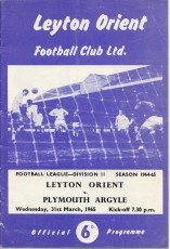 Leyton Orient v Plymouth Argyle