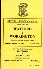 Watford v Workington Town
