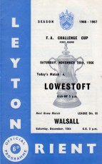 Leyton Orient v Lowestoft Town
