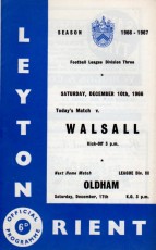 Leyton Orient v Walsall