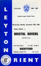 Leyton Orient v Bristol Rovers