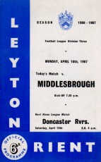 Leyton Orient v Middlesbrough