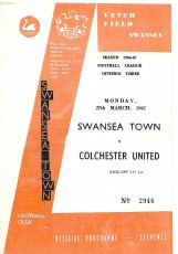 Swansea Town v Colchester United
