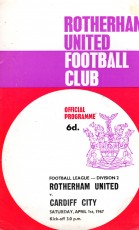 Rotherham United v Cardiff City