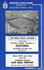 Brighton & Hove Albion v Oxford United