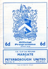 Margate v Peterborough United