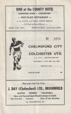 Chelmsford City v Colchester United