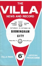 Aston Villa v Birmingham City