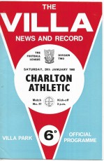 Aston Villa v Charlton Athletic