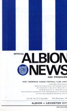 West Bromwich Albion v Leicester City