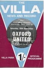 Aston Villa v Oxford United