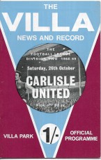 Aston Villa v Carlisle United
