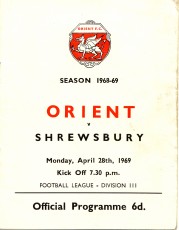 Leyton Orient v Shrewsbury Town