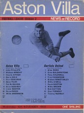 Aston Villa v Carlisle United