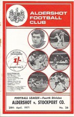 Aldershot Town v Stockport County