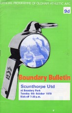 Oldham Athletic v Scunthorpe United