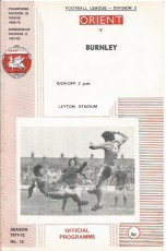 Leyton Orient v Burnley