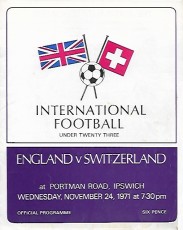 England v Switzerland