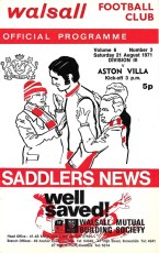 Walsall v Aston Villa