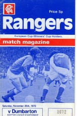 Rangers v Dumbarton