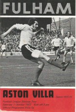 Fulham v Aston Villa
