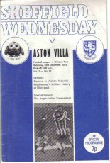 Sheffield Wednesday v Aston Villa