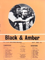 Cambridge United v Hereford United