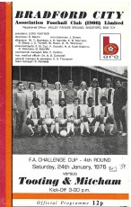 Bradford City v Tooting & Mitcham United