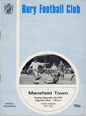 Bury v Mansfield Town