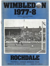 Wimbledon v Rochdale