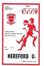 Scunthorpe United v Hereford United