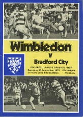 Wimbledon v Bradford City