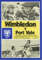 Wimbledon v Port Vale