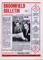 Airdrieonians v Hamilton Academical