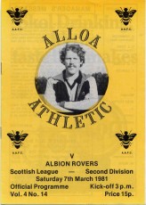 Alloa Athletic v Albion Rovers