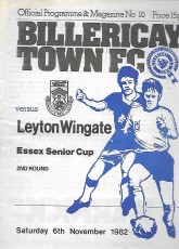 Billericay Town v Leyton Wingate