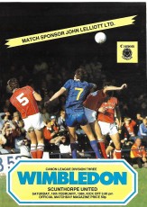 Wimbledon v Scunthorpe United