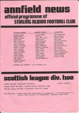 Stirling Albion v Partick Thistle