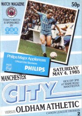 Manchester City v Oldham Athletic