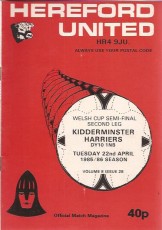 Hereford United v Kidderminster Harriers