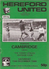 Hereford United v Cambridge United