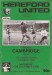 Hereford United v Cambridge United