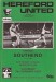 Hereford United v Southend United