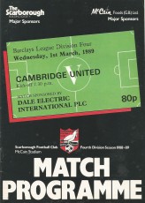 Scarborough v Cambridge United