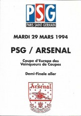 Paris St Germain v Arsenal