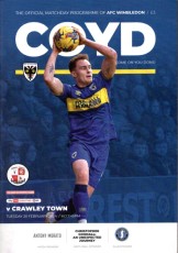 AFC Wimbledon v Crawley Town